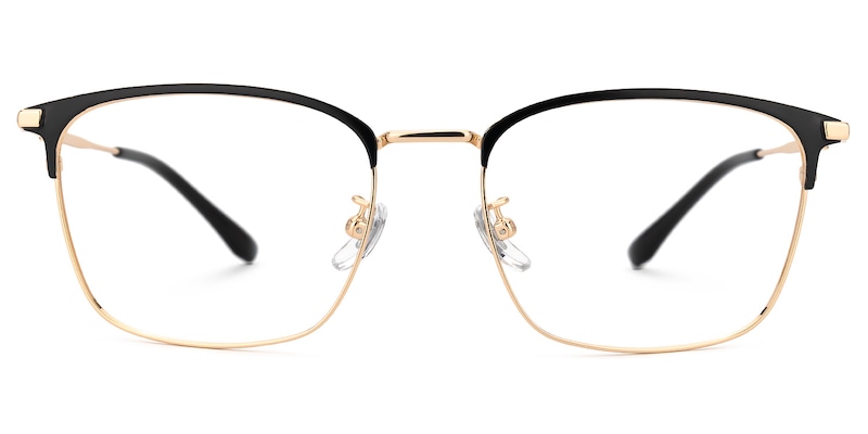 Stanage Browline Gold Glasses | Zeelool Glasses0
