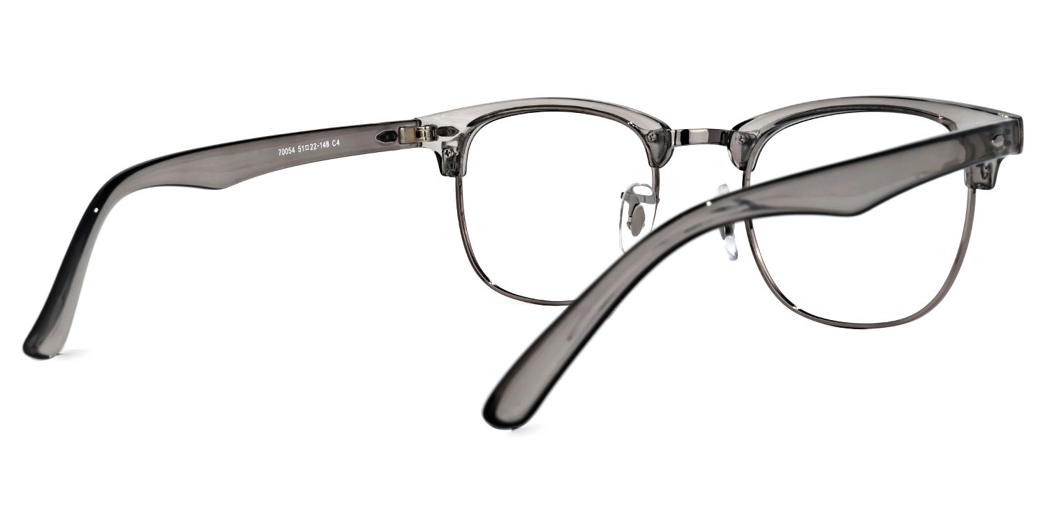 Hacker Browline Gray Glasses | Zeelool Glasses3