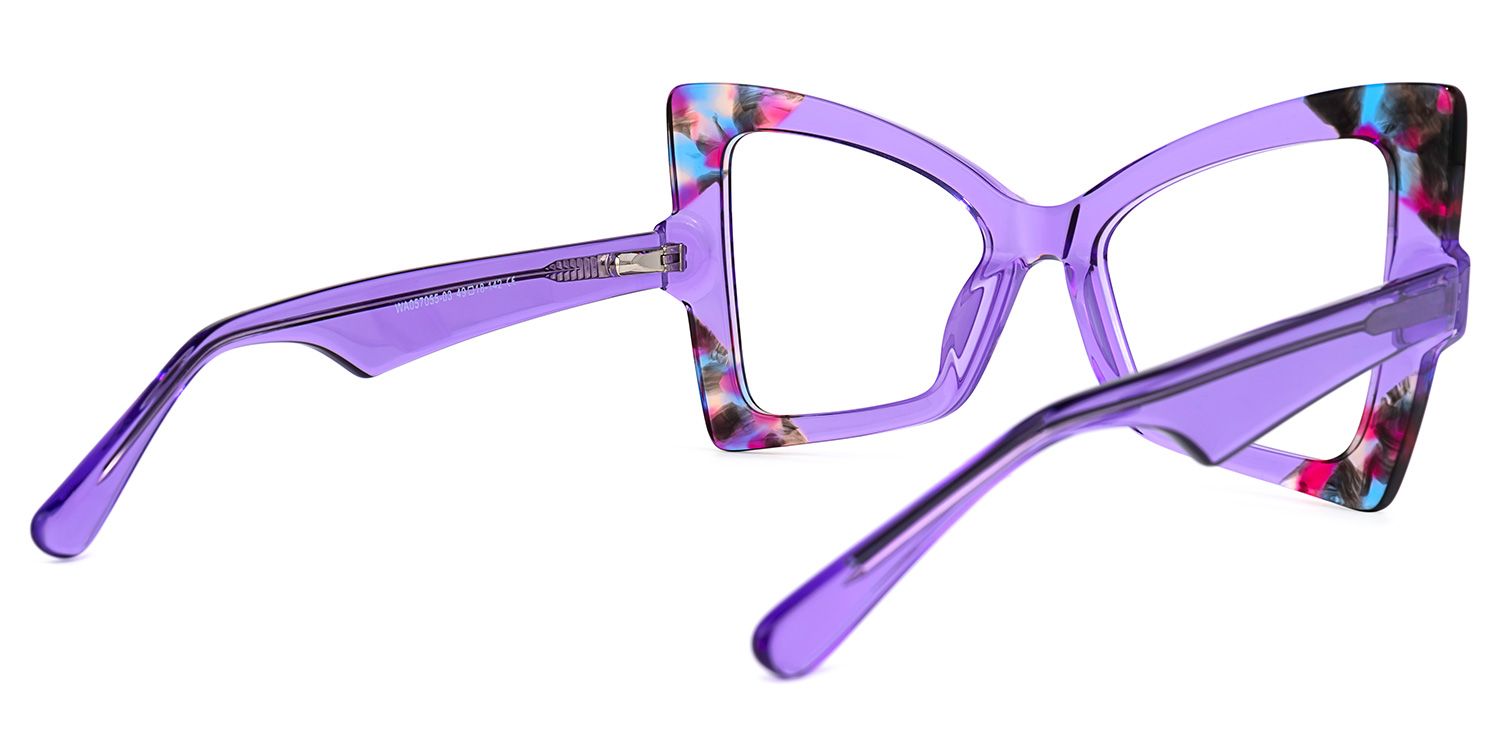 Joanie Geometric Purple Glasses3