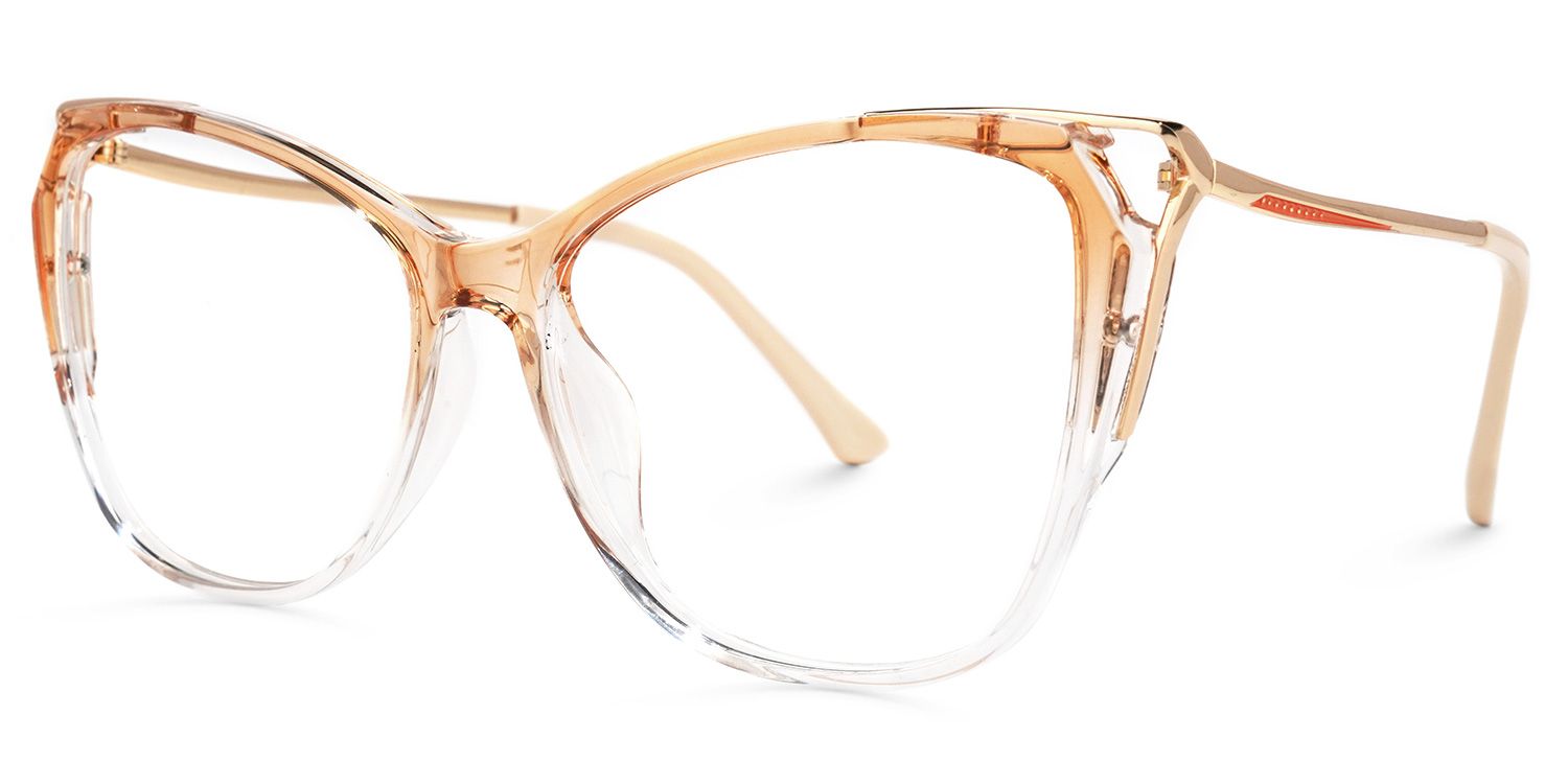 Oatis Cateye Clear Glasses | Zeelool Glasses1