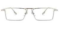 Mallet Rectangle Silver Glasses0