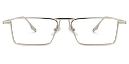 Mallet Rectangle Silver Glasses0