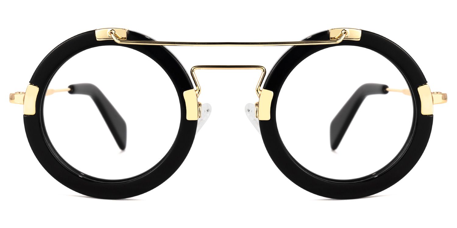 Martis Round Black Glasses | Zeelool Glasses0