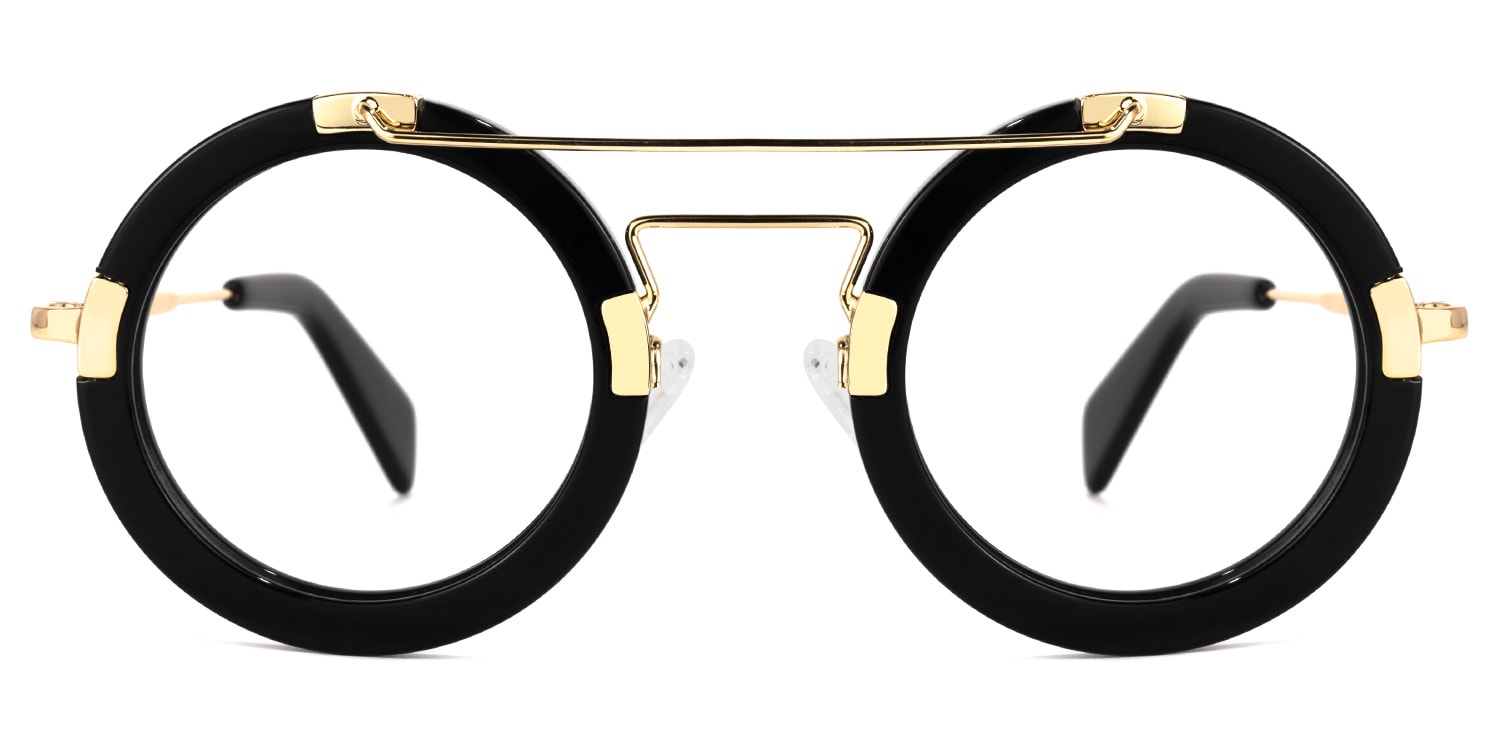 Martis Round Black Glasses
