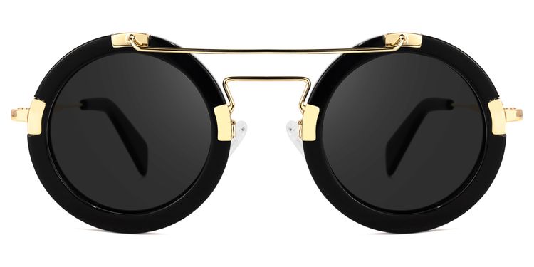 Martis Round Black Sunglasses