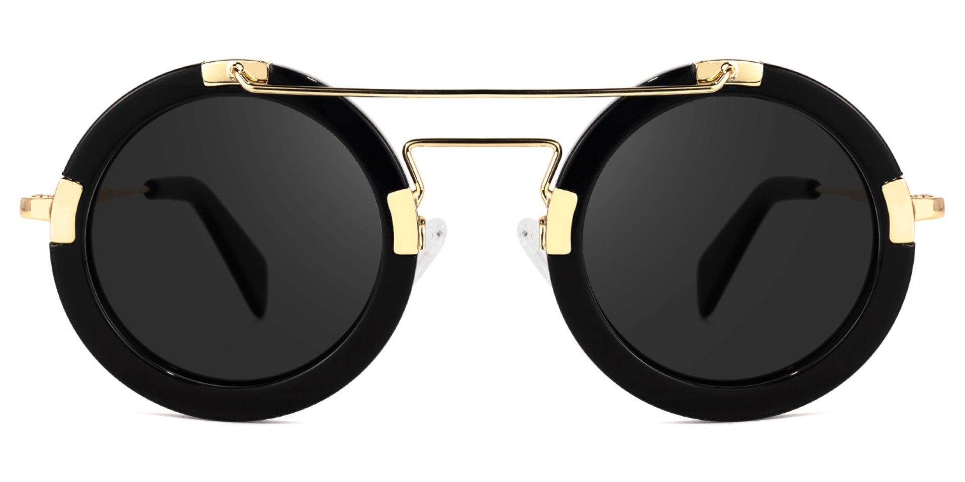 Martis Round Black Sunglasses | Zeelool Glasses0