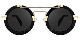 Martis Round Black Sunglasses0