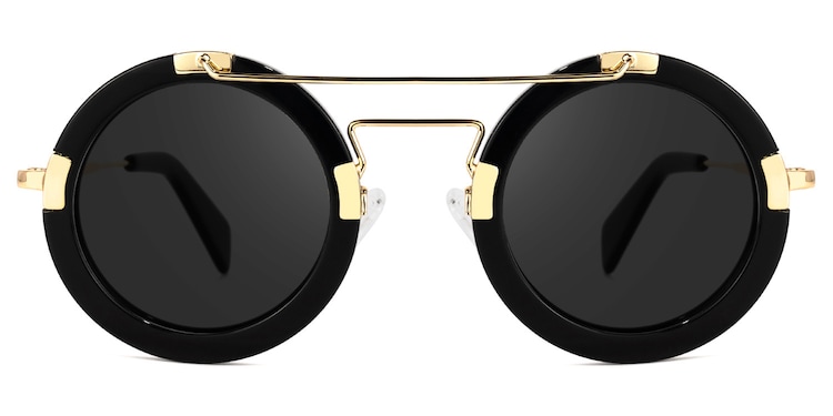 Martis Round Black Sunglasses