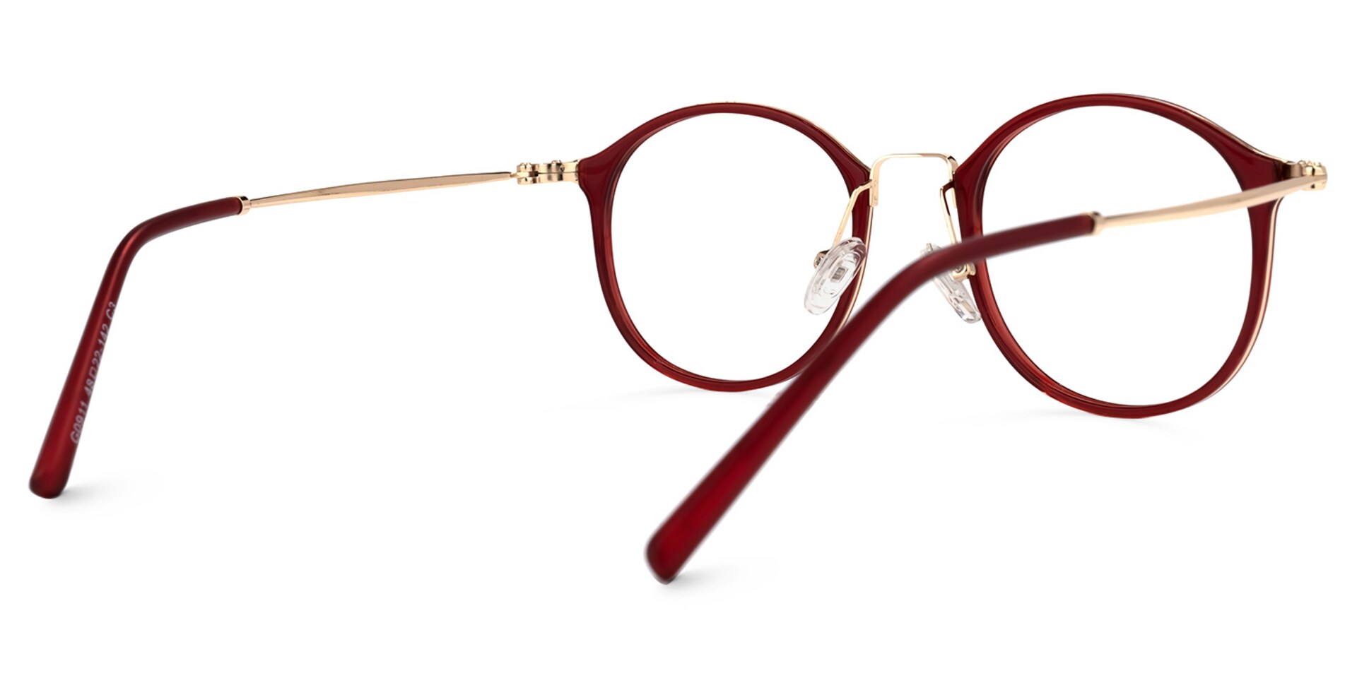 Colcas Round Red Glasses | Zeelool Glasses3