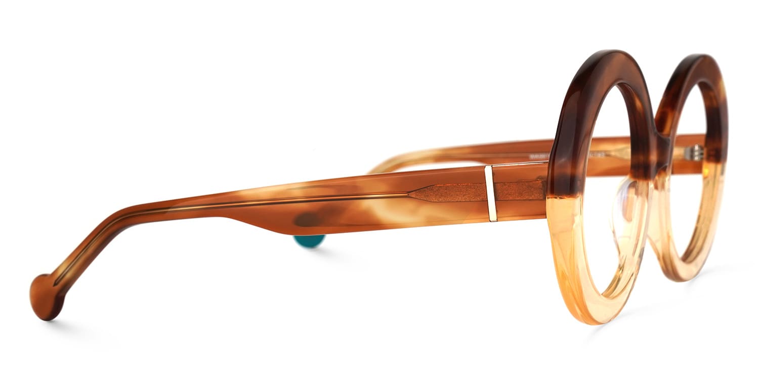 Pardo Round Champagne Glasses Zeelool Glasses