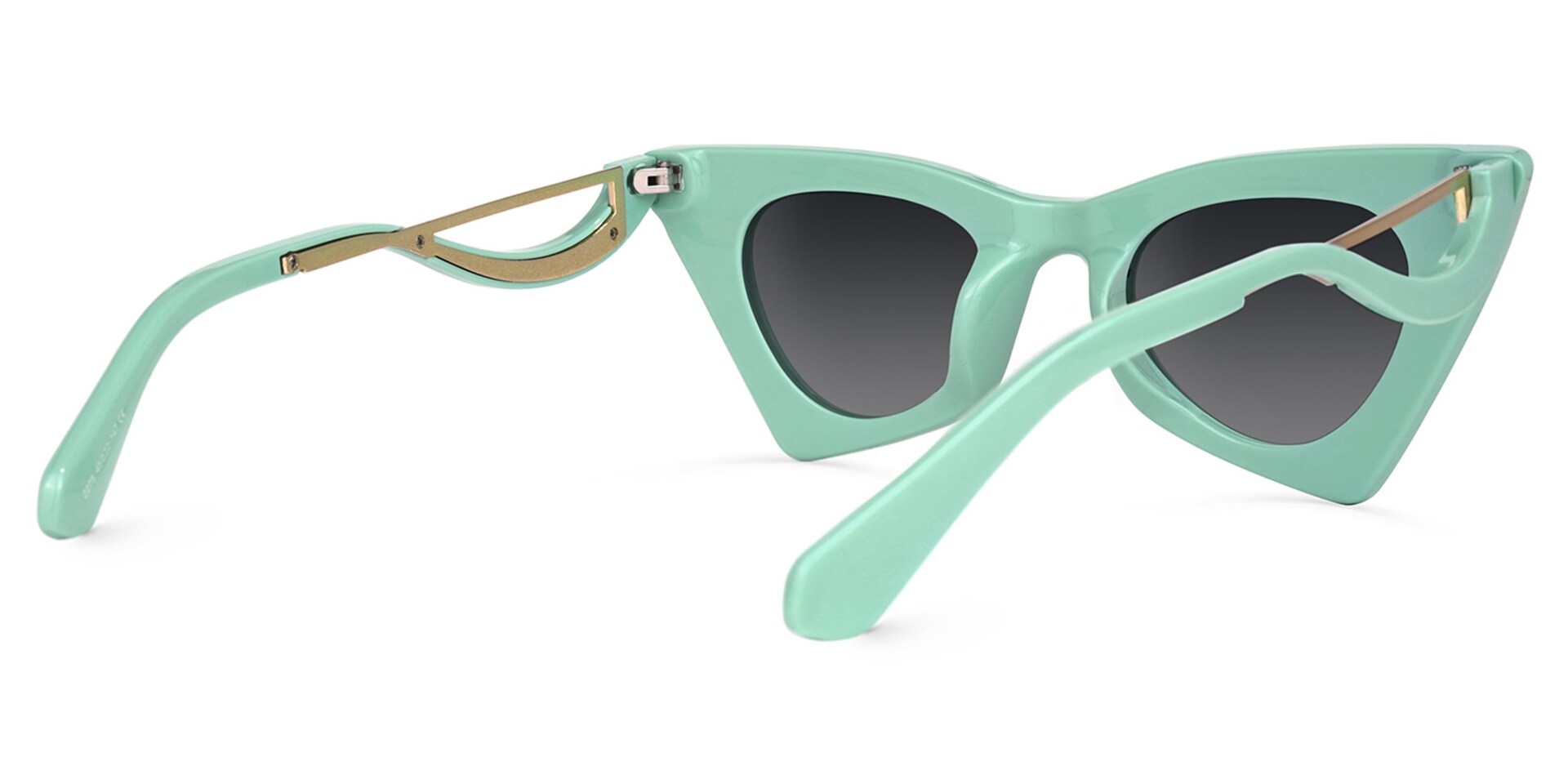 Stepp Geometric Green Sunglasses | Zeelool Glasses3