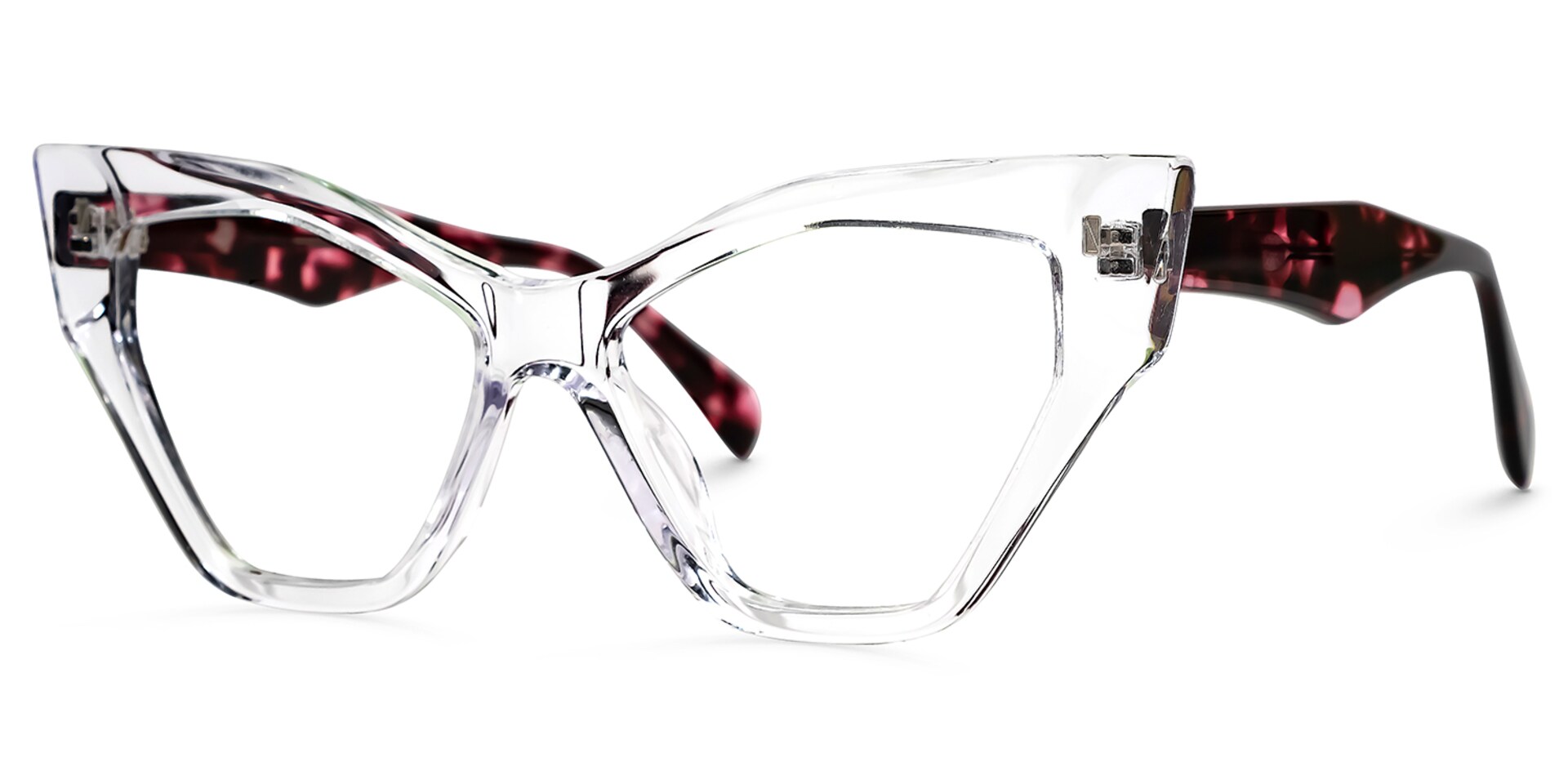 Debaise Geometric Clear Glasses | Zeelool Glasses1