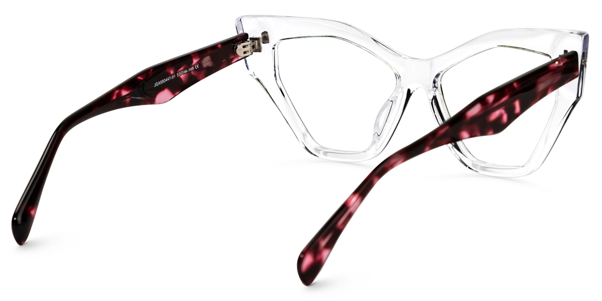 Debaise Geometric Clear Glasses | Zeelool Glasses3