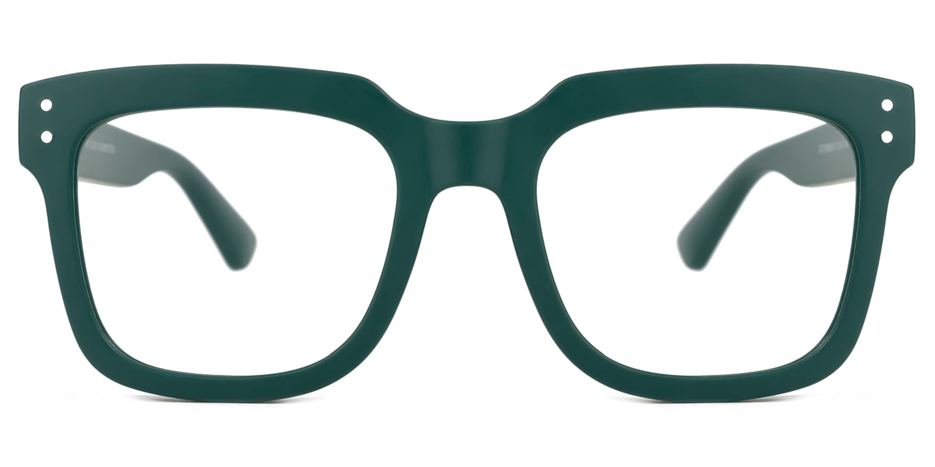 Liizbeett Square Eyeglasses with Dark Green Frames0
