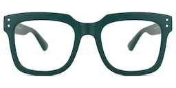 Liizbeett Square Green Glasses0