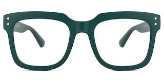Liizbeett Square Green Glasses0