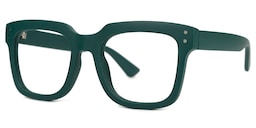 Liizbeett Square Green Glasses1