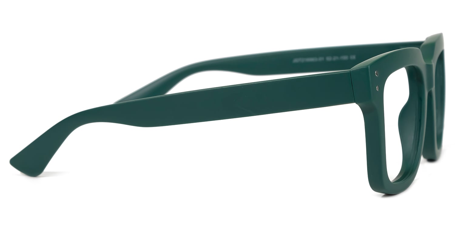 Liizbeett Square Eyeglasses with Dark Green Frames2