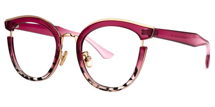 Laraine Cat Eye Red Glasses