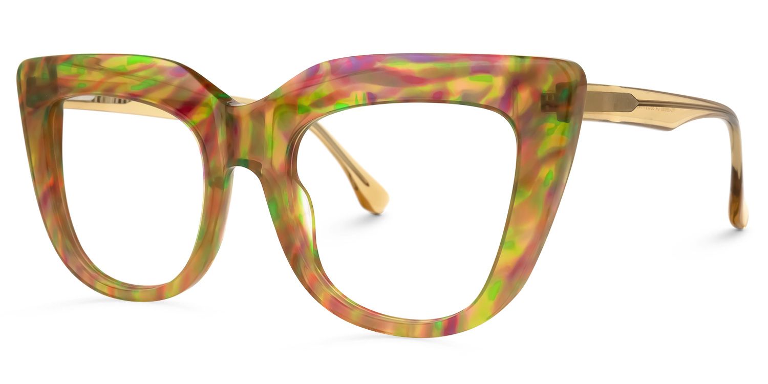 Gasque Gasque Cateye Yellow Glasses | Zeelool Glasses