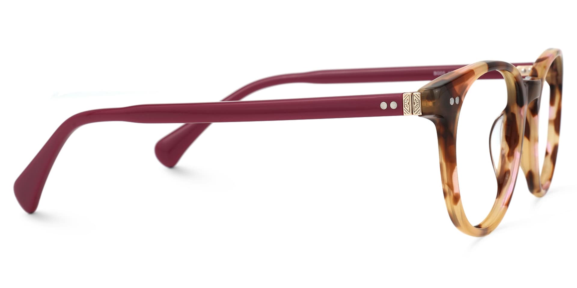 Tankins Round Brown Glasses | Zeelool Glasses2