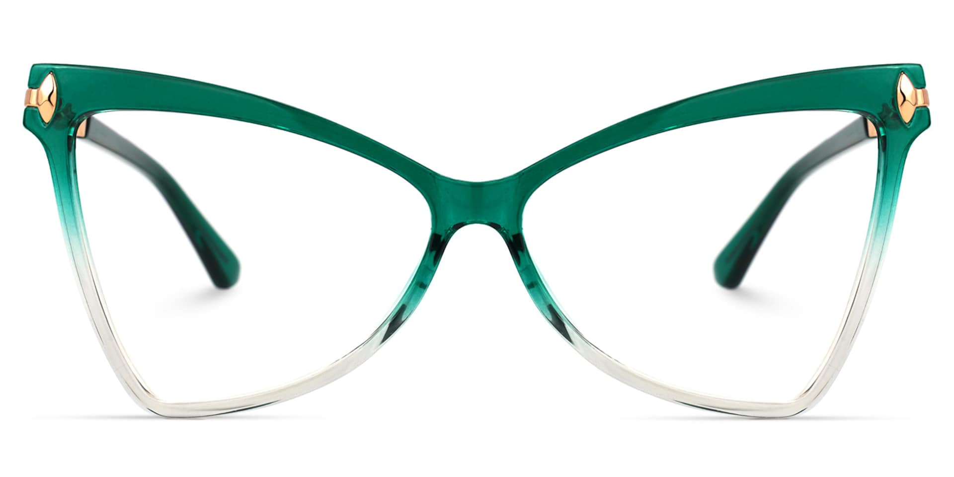 Cristina Geometric Green Glasses | Zeelool Glasses0