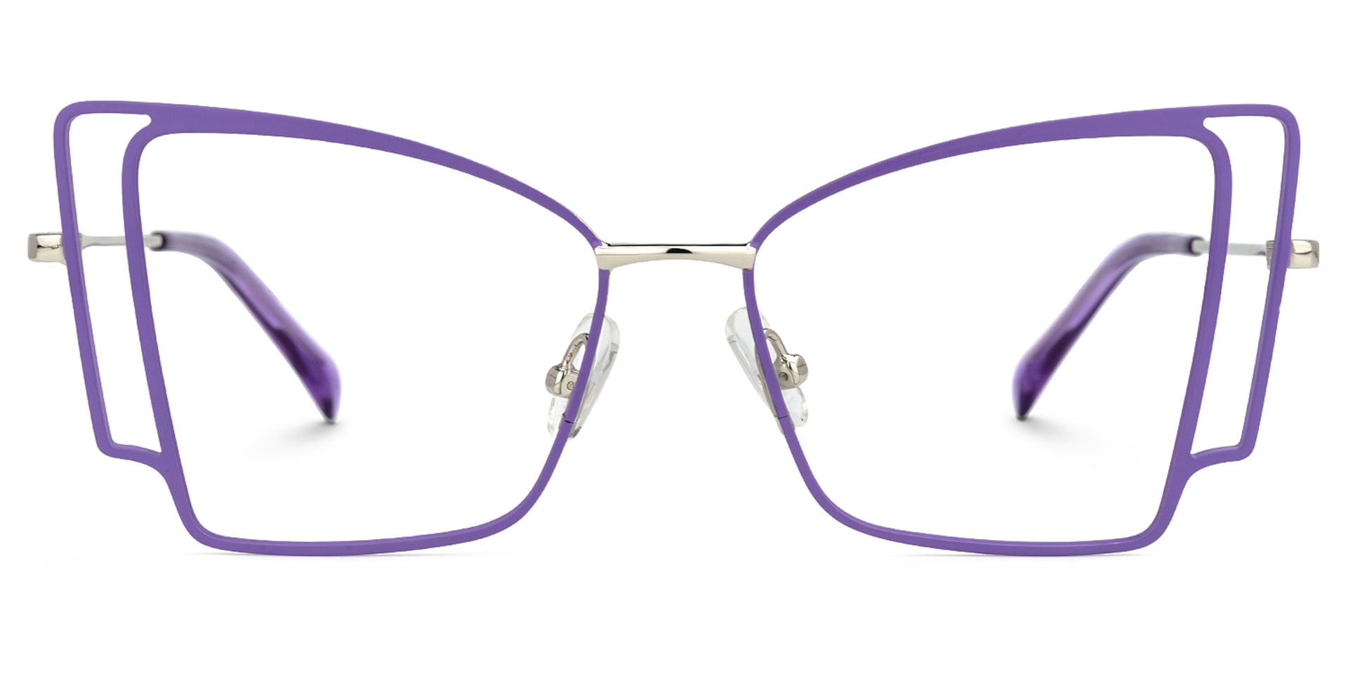 Tapacia Geometric Purple Glasses | Zeelool Glasses0