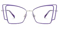 Tapacia Geometric Purple Glasses0