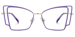 Tapacia Geometric Purple Glasses0