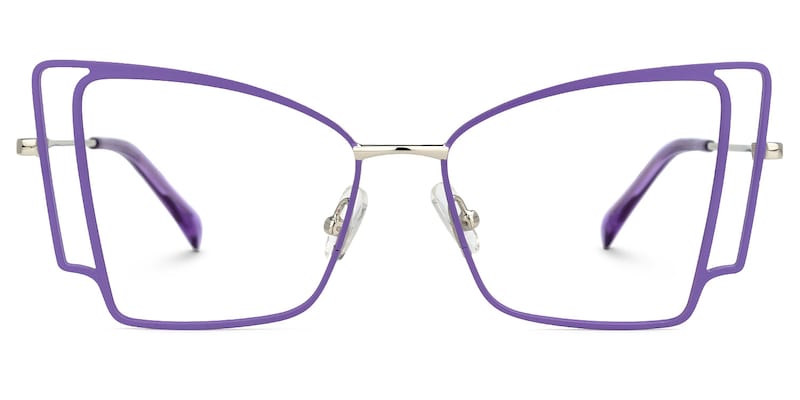 Tapacia Geometric Purple Glasses | Zeelool Glasses0
