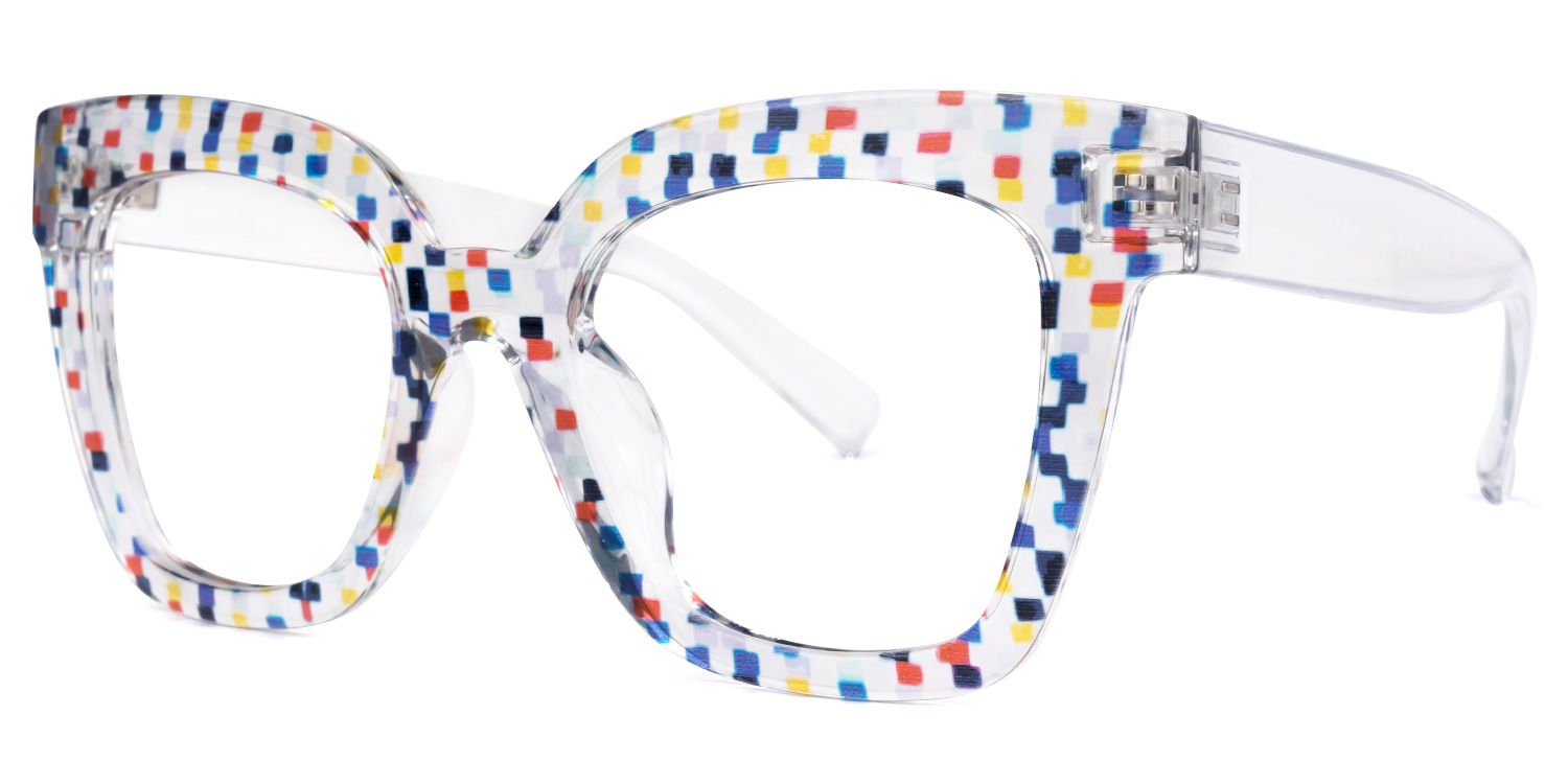 Malcolm Square Colorful Glasses | Zeelool Glasses1