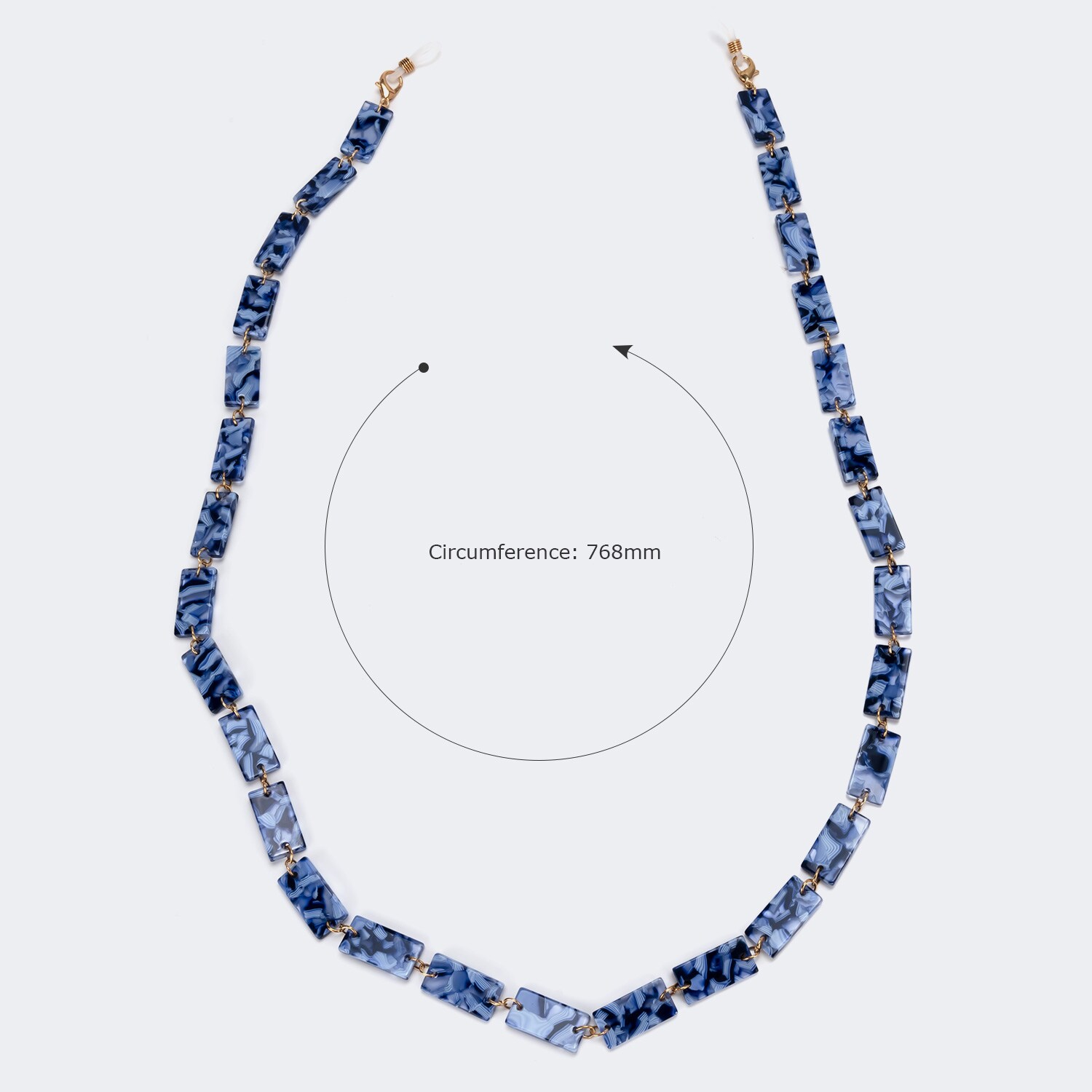 Pretty Lump Blue Eyeglasses Chains | Zeelool Glasses