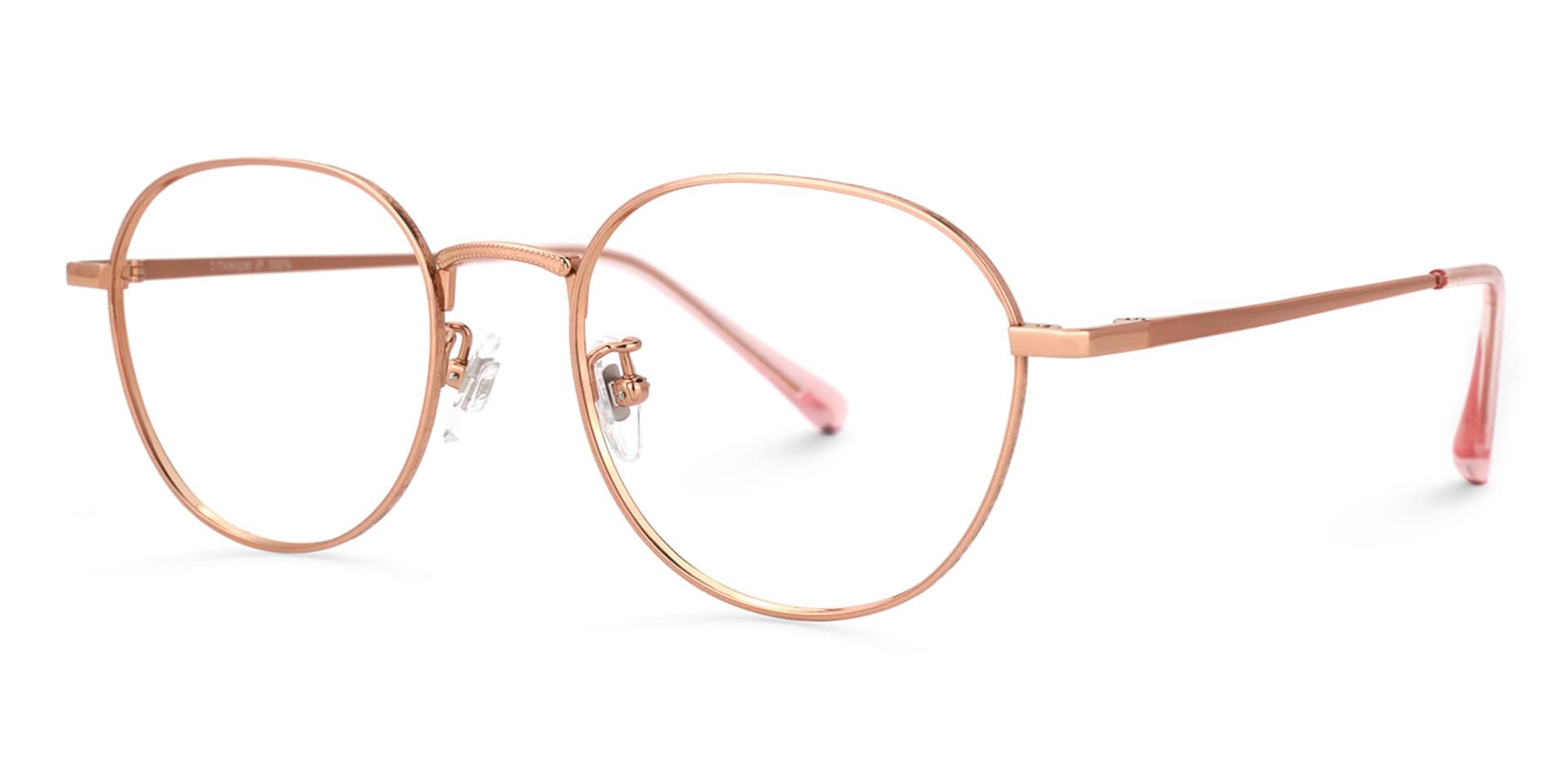 Vasquez Geometric Rose-Gold Glasses | Zeelool Glasses1