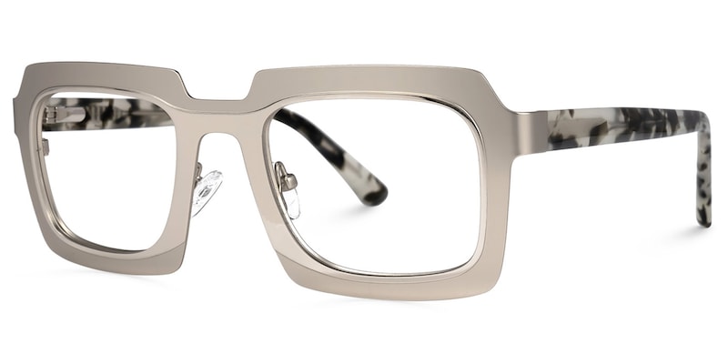 Charline Square Gray Glasses | Zeelool Glasses1