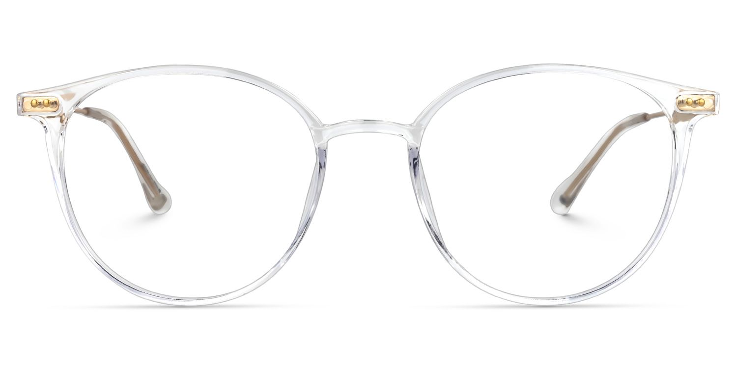 Judsy Round Clear Glasses | Zeelool Glasses0