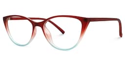 Lucy Cateye Red Glasses1