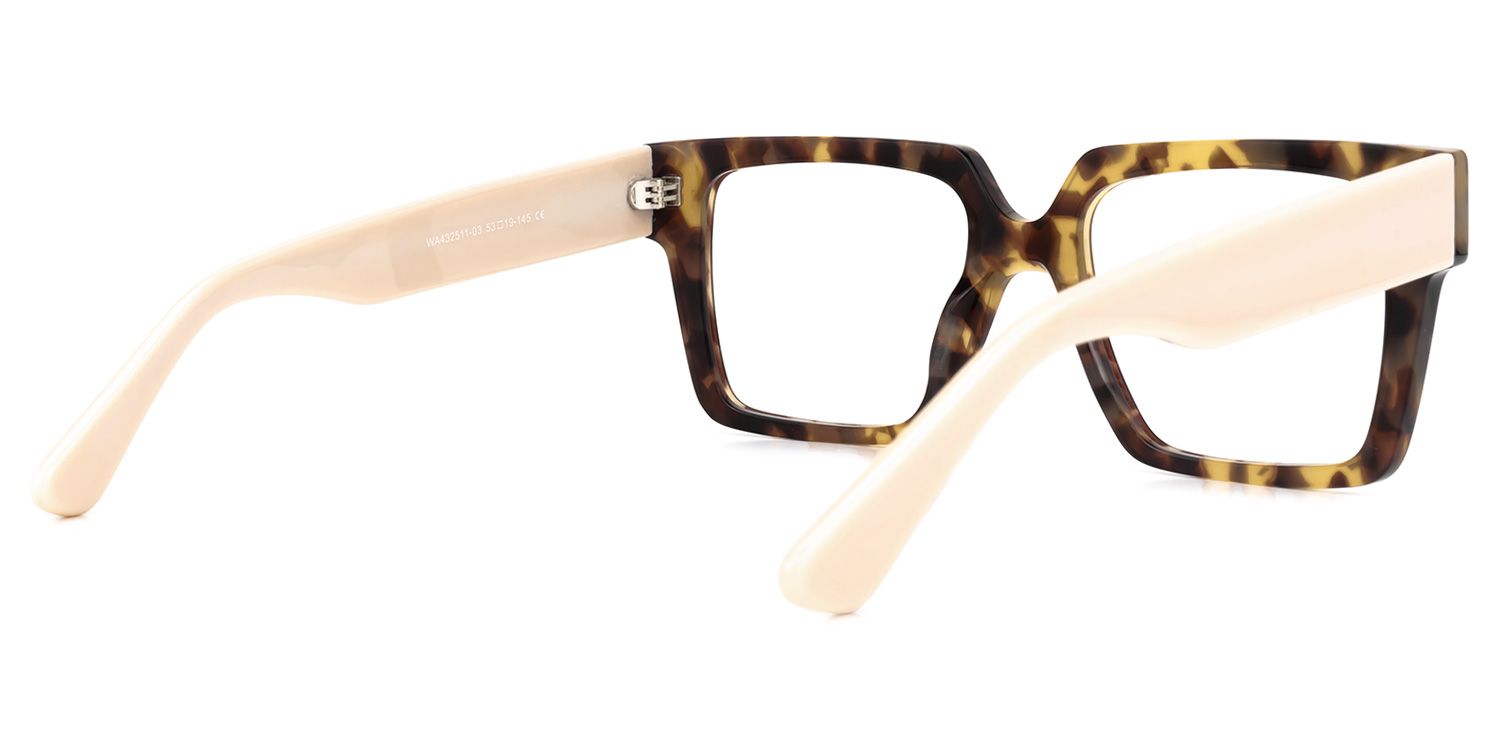 Wilmarie Square Tortoise Glasses | Zeelool Glasses3
