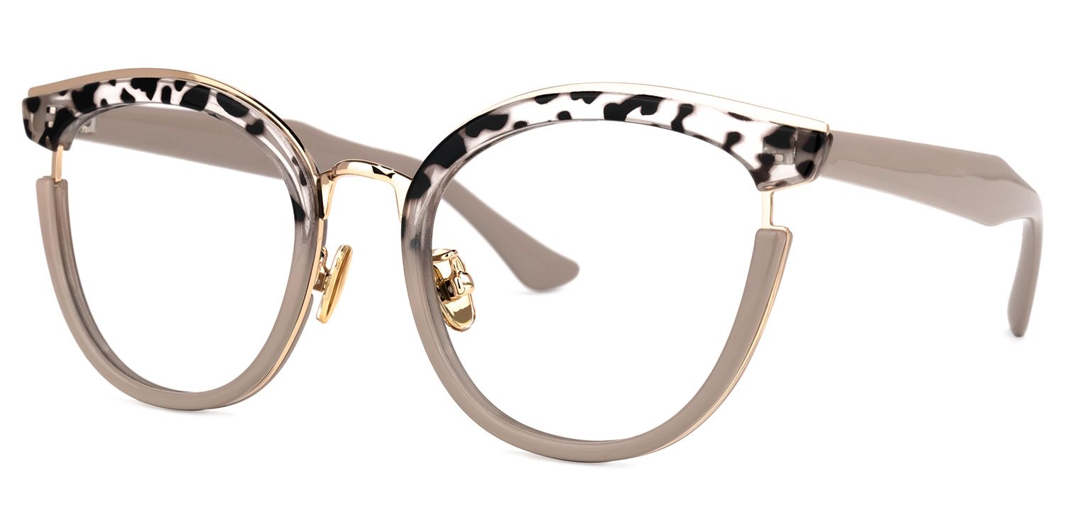 Laraine Cateye Tortoise Eyeglasses and Thin Frames1