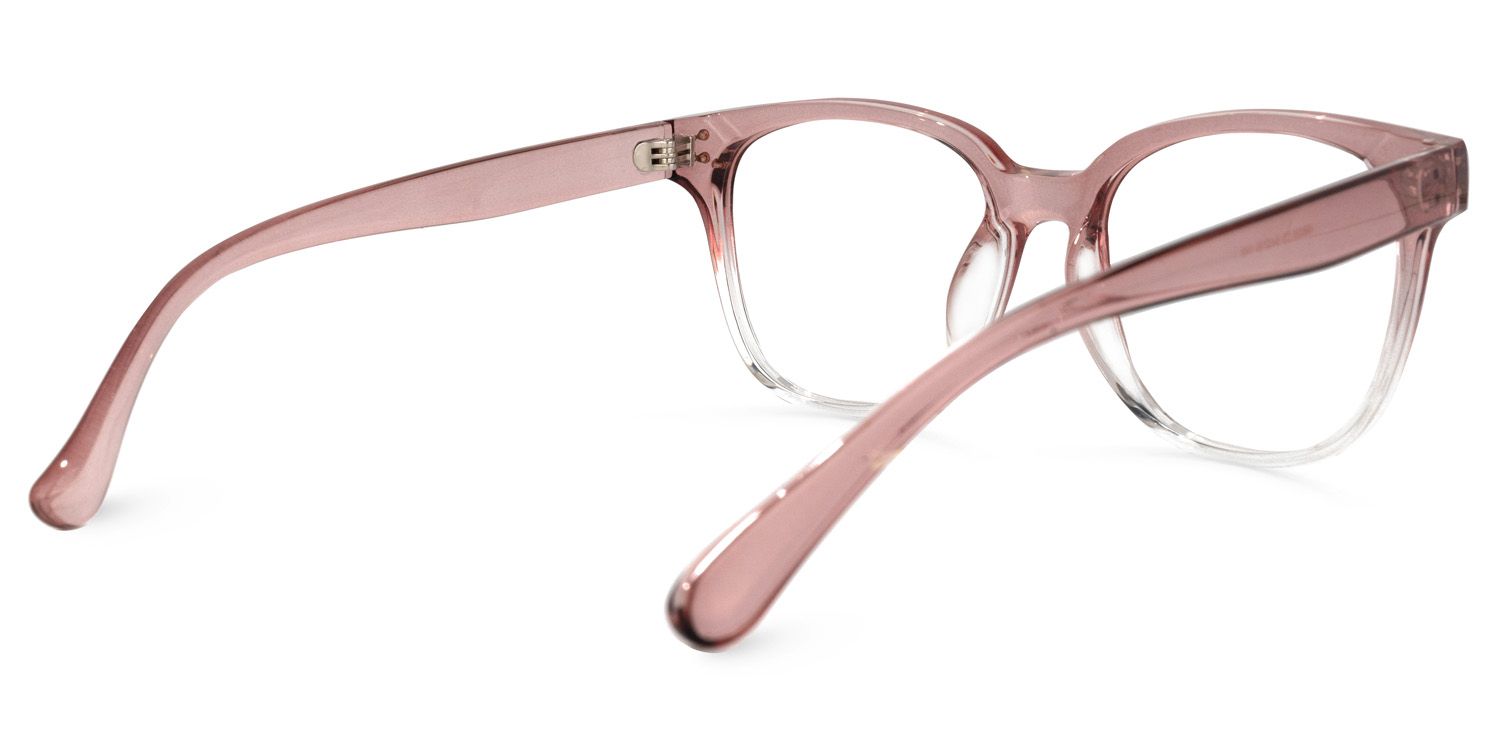 Aenid Square Pink Glasses | Zeelool Glasses3