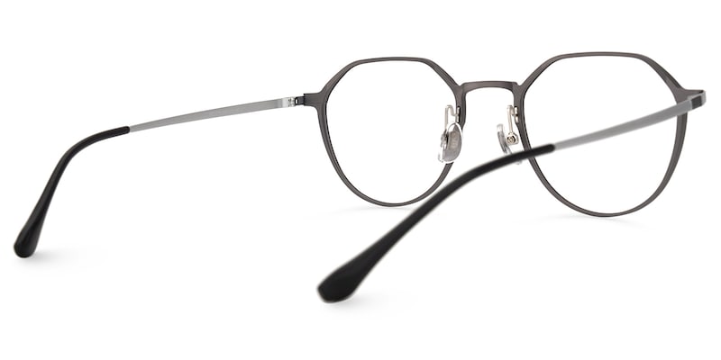 Boles Geometric Light-Grey Glasses | Zeelool Glasses3