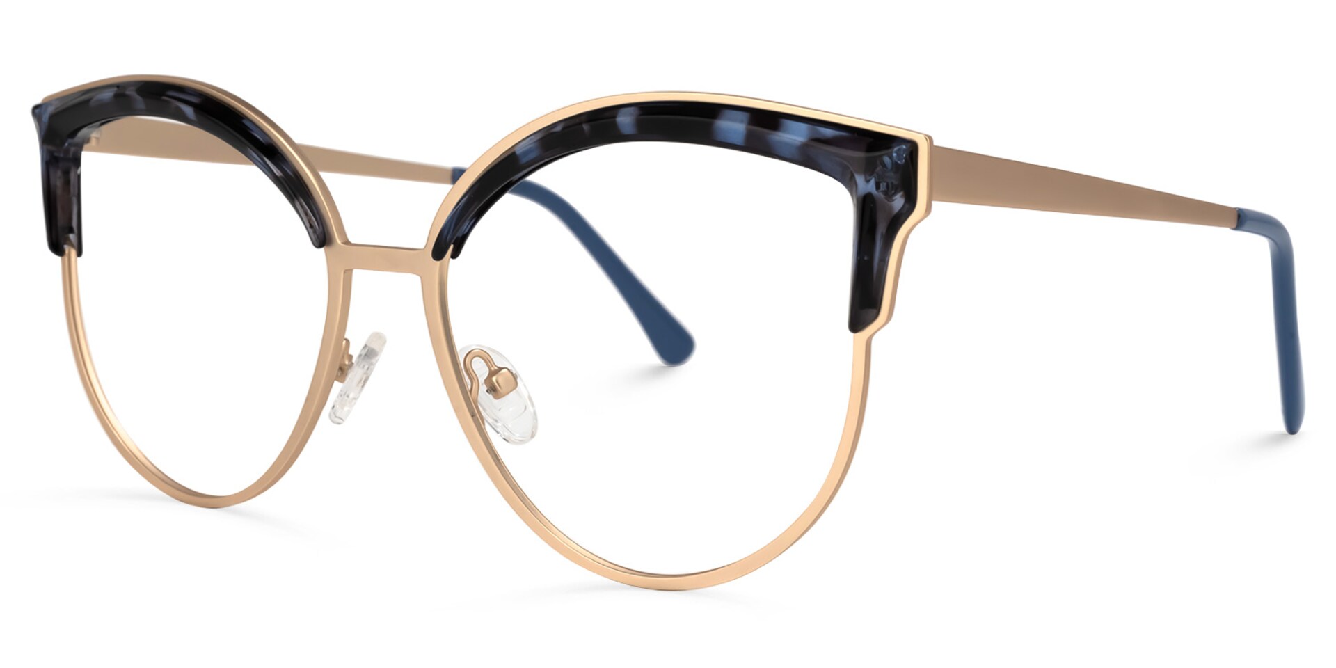 Laureano Browline Blue-Tortoise Glasses | Zeelool Glasses1