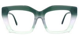 Petra Rectangle Green Glasses0