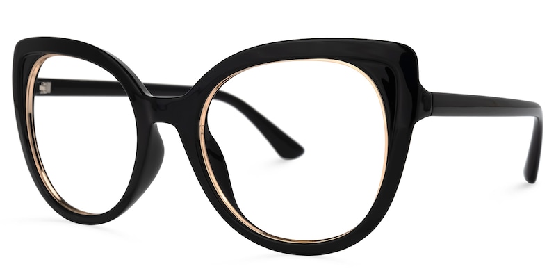 Shepard Cateye Black Glasses | Zeelool Glasses1
