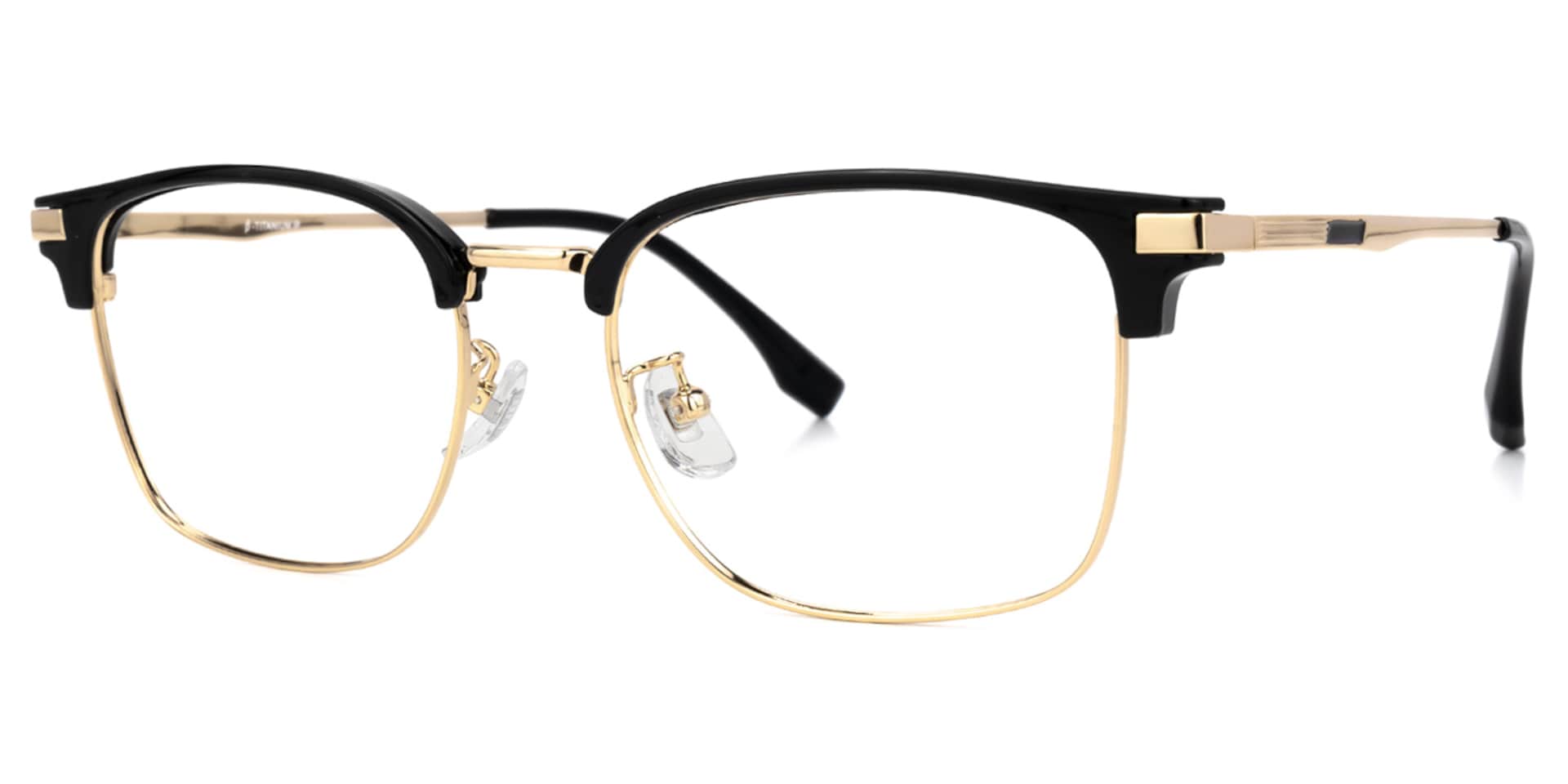 Turkessa Browline Gold Glasses | Zeelool Glasses1