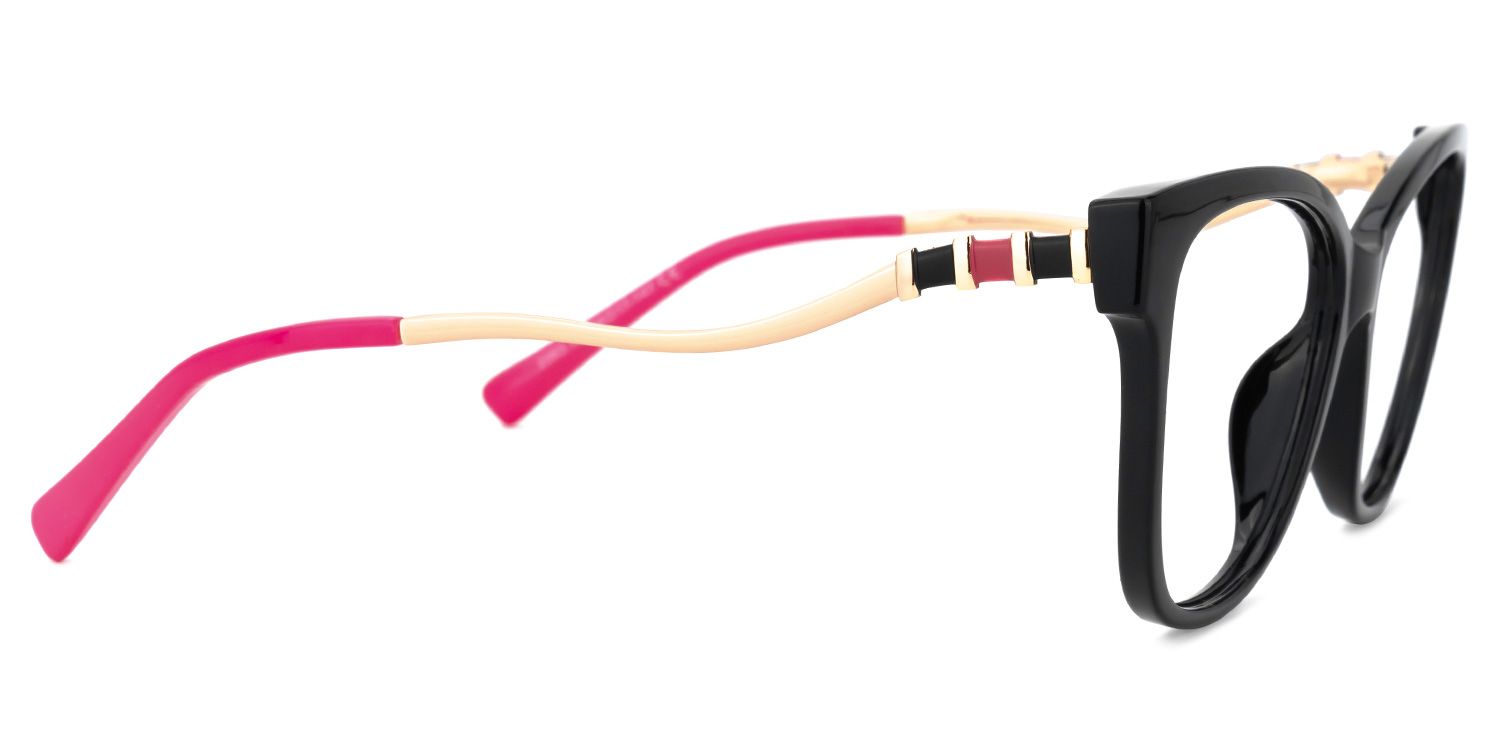 Stevens Cateye Black Glasses | Zeelool Glasses2