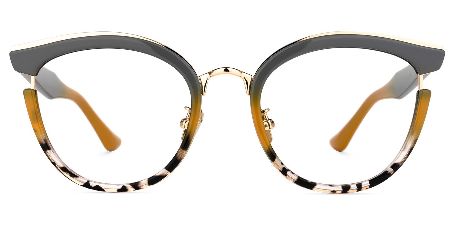Laraine Cat Eye Gray Frame Glasses | Zeelool Optical0