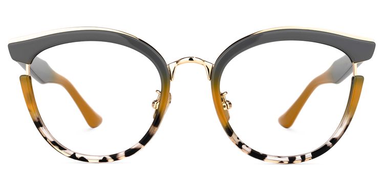 Laraine Gray Cat eye Glasses