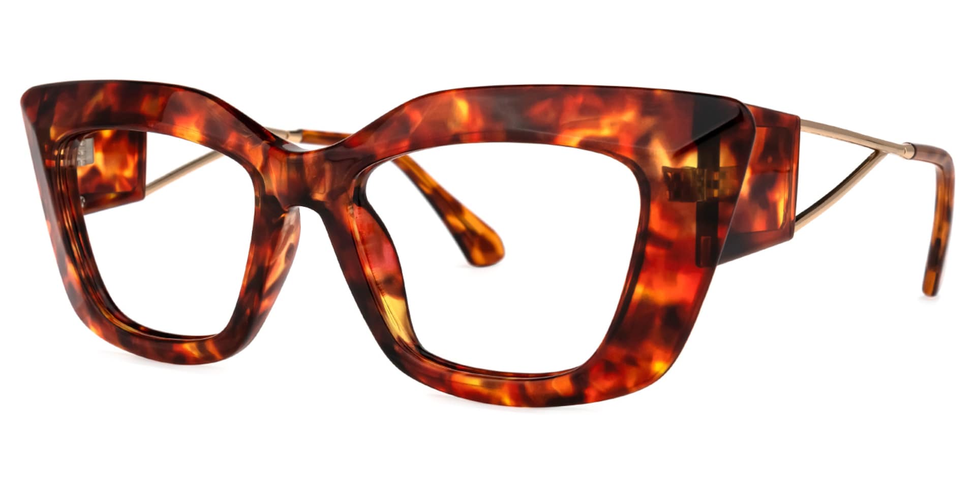 Ferrer Cateye Red-Tortoise Glasses | Zeelool Glasses1