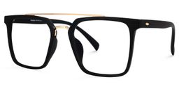 Shumac Square Black Glasses1