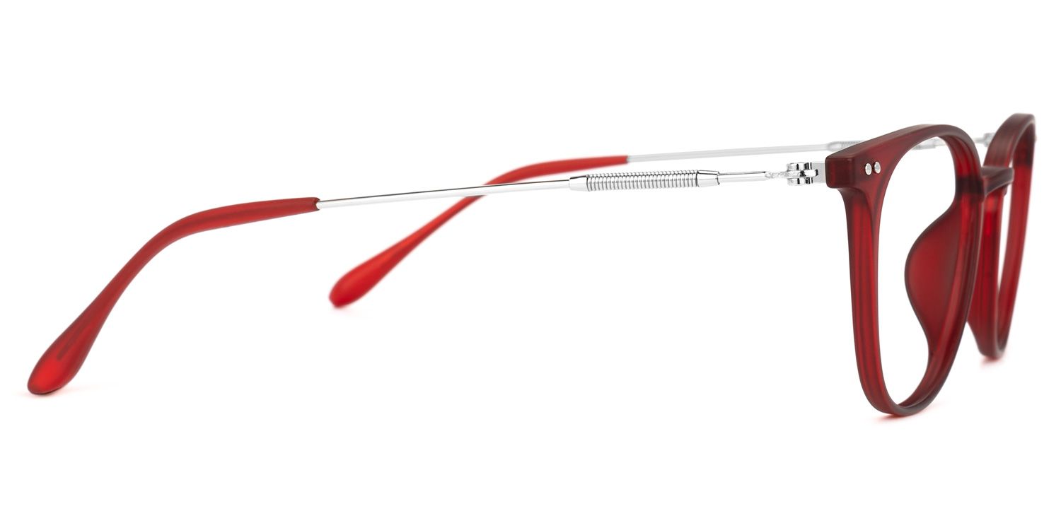 Vilanova Round Red Glasses | Zeelool Glasses2